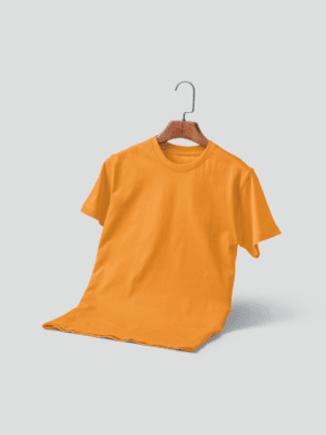 Round Neck Half Sleeve T-Shirt - Pale yellow