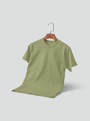 Round Neck Half Sleeve T-Shirt - Avocado