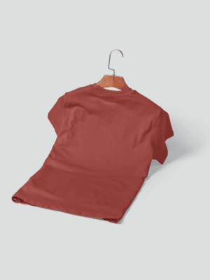 Milano Red- Round Neck Half Sleeve T-Shirt-1