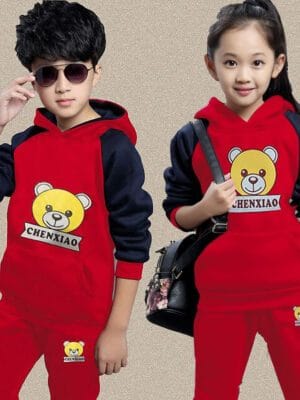 Kids' Bear Hoodie Sports2 Piece Set