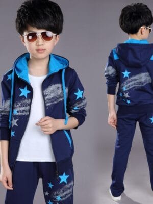 Kids'Star Hoodie & Pants 2 Piece Set